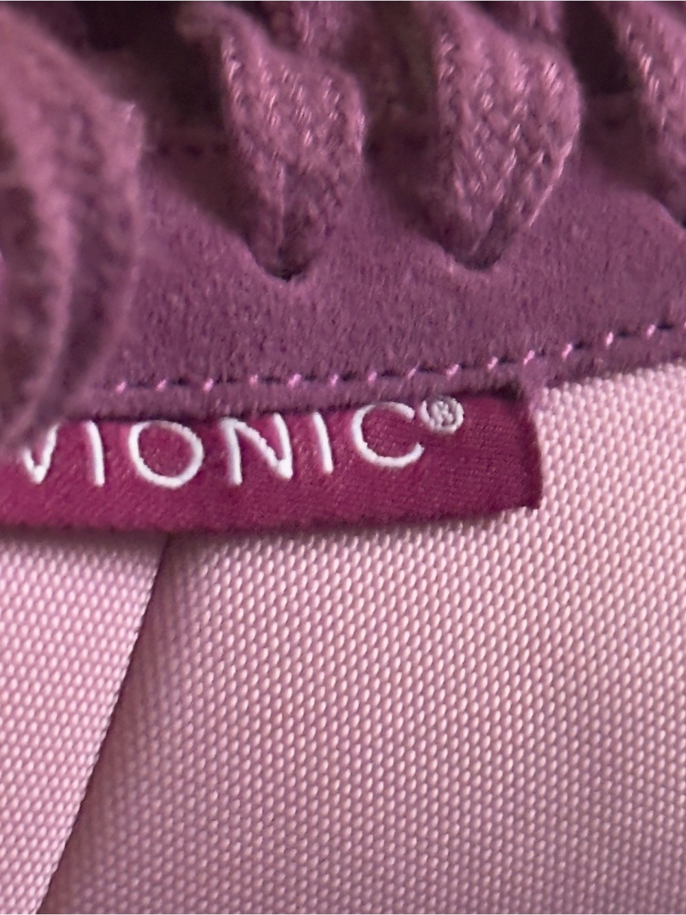 Vionic Breilyn Women's Two-Tone Pink/Mauve Suede Sneakers - Picture 7 of 8